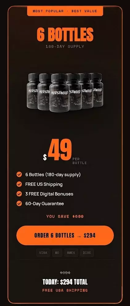 Horsewood™ 6 bottles pricing